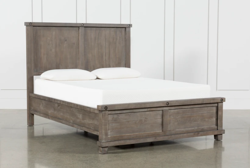 Jaxon Grey California King Wood Panel Bed - 360