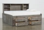 Summit Grey Full Wood Bookcased Platform Daybed With 4-Drawer Storage Unit - Storage
