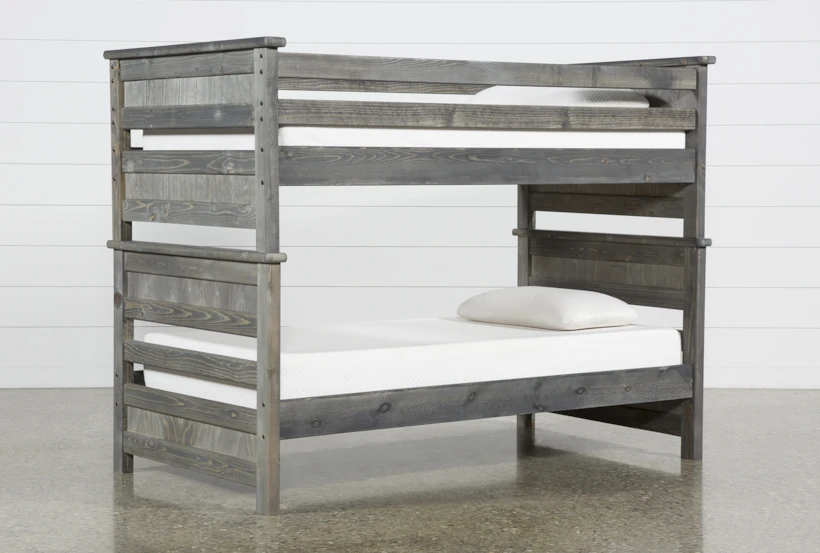 Summit Grey Twin Over Twin Wood Bunk Bed - 360
