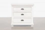 Sinclair Pebble 31" 3-Drawer Nightstand With USB - Front