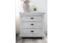 Sinclair Pebble 31" 3-Drawer Nightstand With USB - Room^