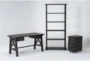 Jaxon 3 Piece Office Set With 58" Desk, Mobile Filing Cabinet + 82" Bookcase - Signature