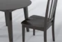 Kendall Espresso 42" Drop Leaf Dining With Slat Back Chairs Set For 2 - Detail