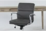 Allen Computer Desk + Moby Grey Low Back Office Chair - Detail