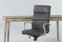 Allen Computer Desk + Moby Grey High Back Office Chair - Detail