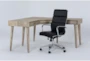 Allen Corner Desk + Moby Black High Back Office Chair - Side
