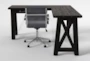 Jaxon Corner Desk + Moby Grey Low Back Rolling Office Chair - Signature