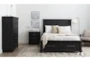 Jaxon Espresso California King Wood Panel 3 Piece Bedroom Set With Chest & Nighstand - Room
