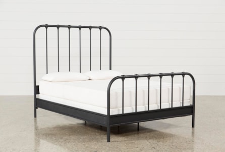 knox queen metal panel bed | living spaces