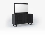 Black Dressers + Chests with Mirror