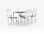 White 4 Seat Kitchen & Dining Room Sets