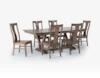 Rustic 6 Seat Dining Room Sets