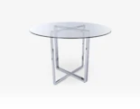 Round Tempered Glass Dining Tables