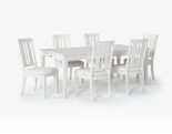 White Dining Sets for 6