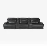 Grey Leather Sectionals