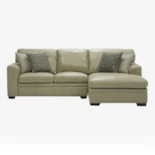 Leather Sectional with Chaise