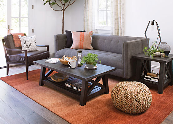 A Console Table And Side, Living Room Couch End Tables