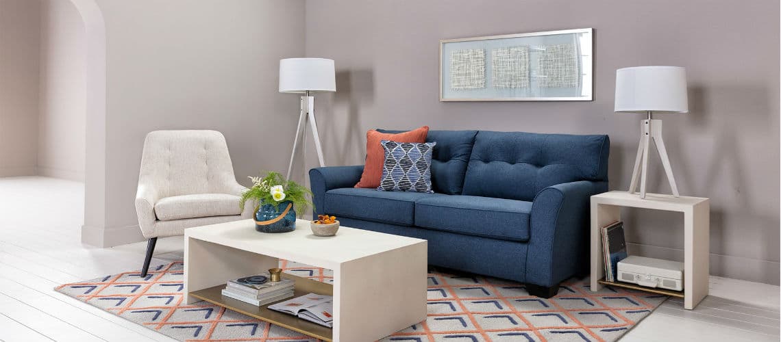Denim Furniture Ideas For Jeans, Denim Blue Living Room Ideas