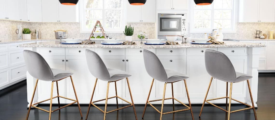Bar Stool Height Tips And Ideas For, How Much Space For Counter Stools