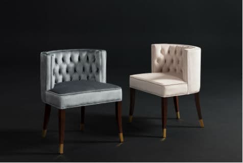 velvet tufted side chairs