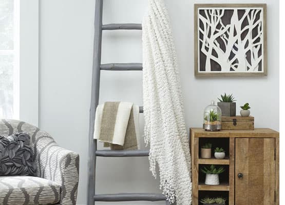 living room ladder aesthetic