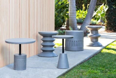 outdoor concrete furniture trend 2021