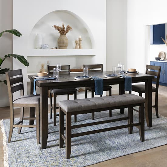 Counter Height Dining Room Furniture, High Dining Room Table With Stools