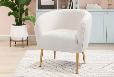 boho vs boho chic style white chair