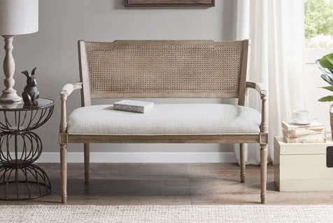 ivory color ivory settee