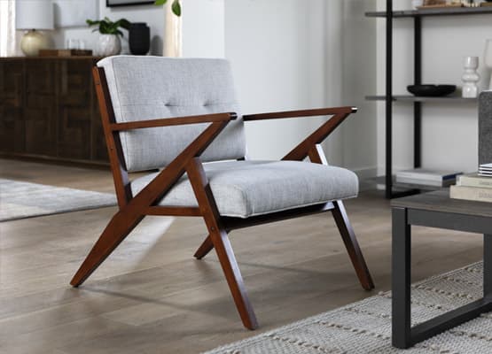 midcentury modern white wood chair