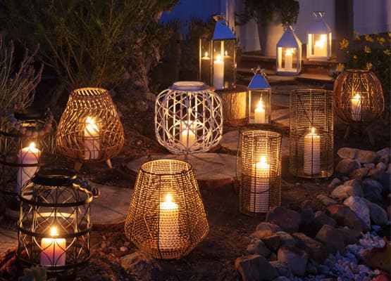 rustic lantern backyard collection