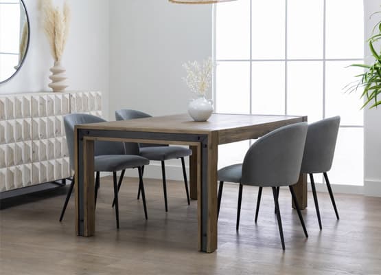 Dining Table Size Guide Living Spaces, How Long Should A Dining Room Table Be To Seat 80