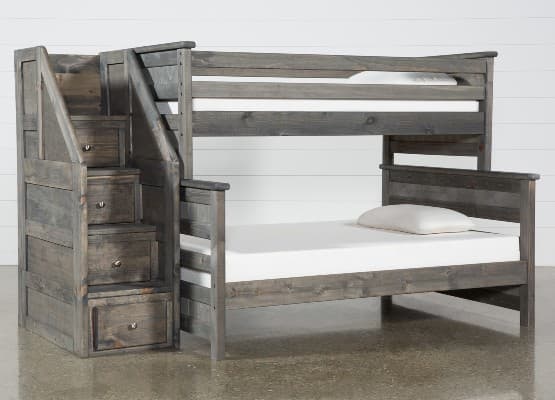 bunk bed with storage stairs