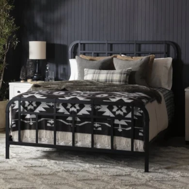 black metal bed frame bedroom ideas