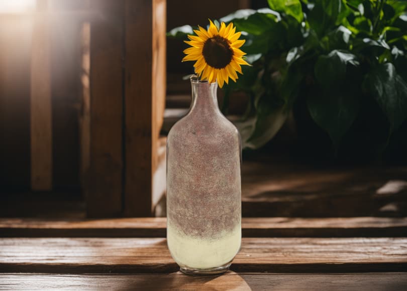 sunflower vase