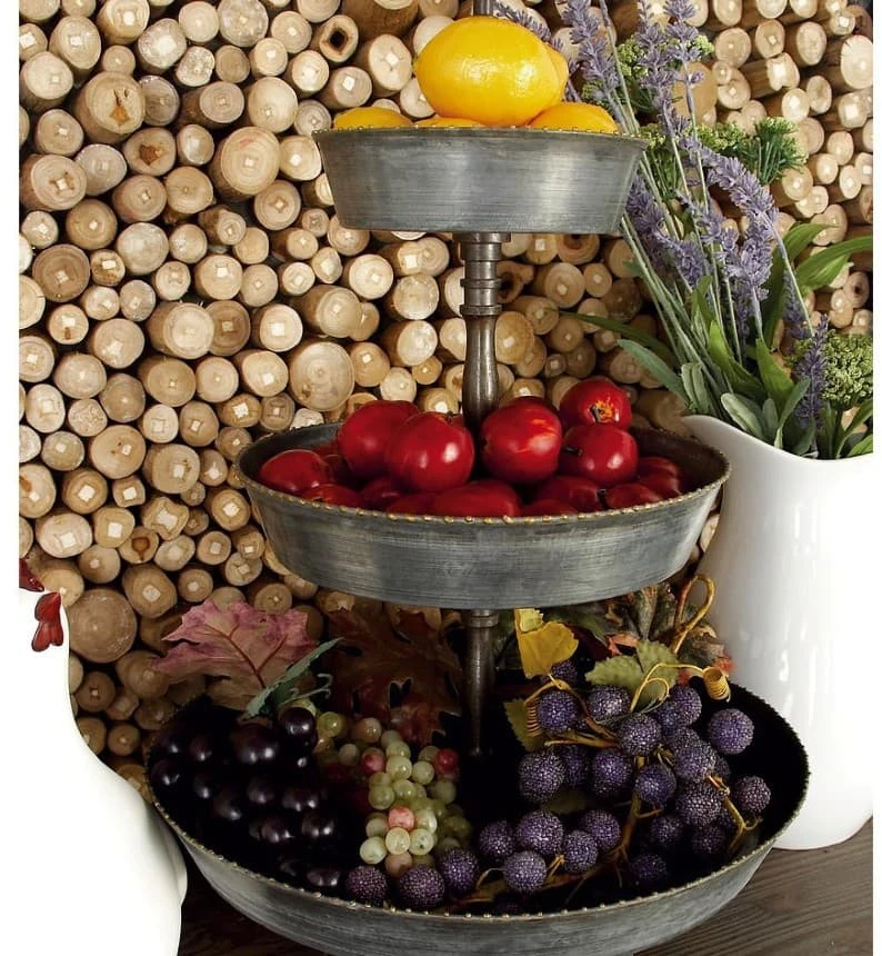 fall tiered tray displays