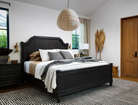 Modern Bedroom With Galerie California King Panel Bed By Nate Berkus And Jeremiah Brent