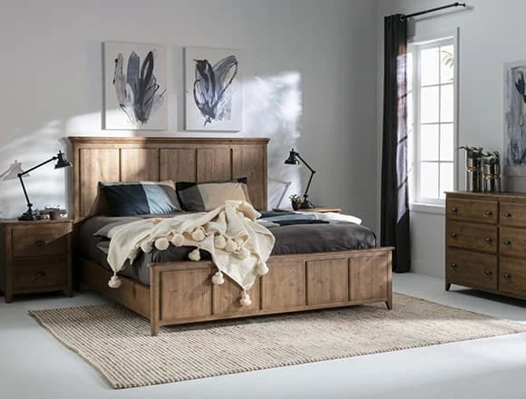 Transitional Bedroom with Mallory Bed