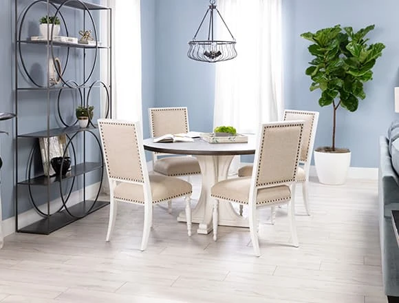 Modern Dining Room with Candice II 5 Piece Round Dining Set
