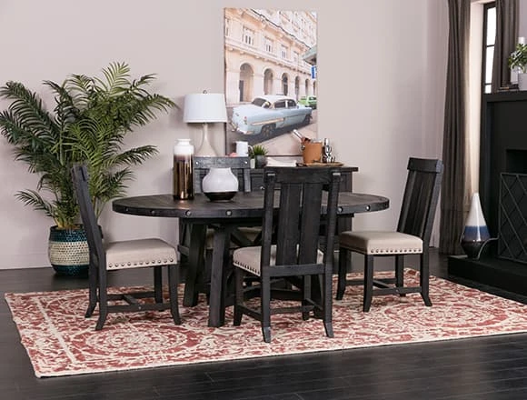 Traditional Dining Room with Jaxon Dining Set