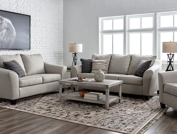 Transitional Living Room with Kinsley Sofa