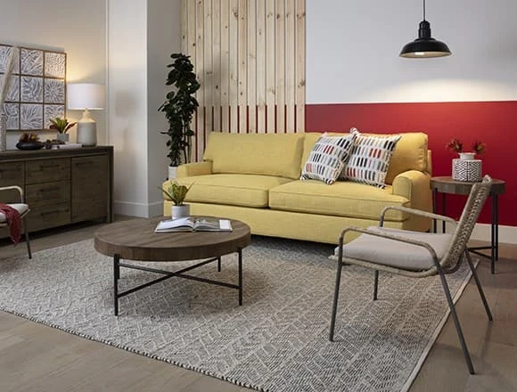 Boho Small Apartment Living Room with Emerson II Sofa