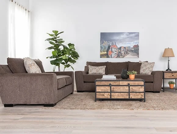 Country-rustic Living Room with Parker II Sofa