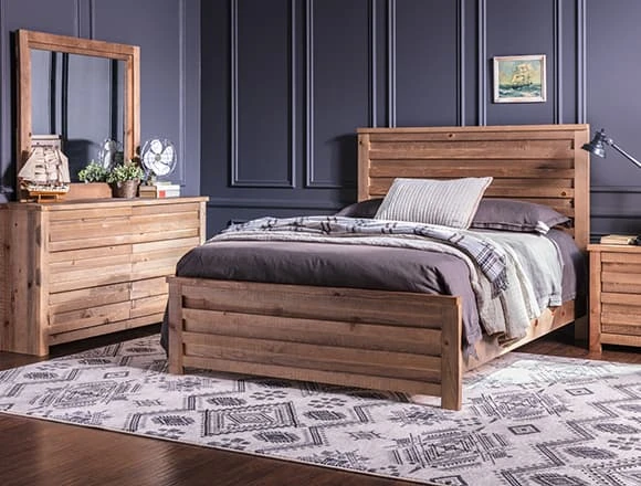 Country/Rustic Bedroom with Sawyer Bed