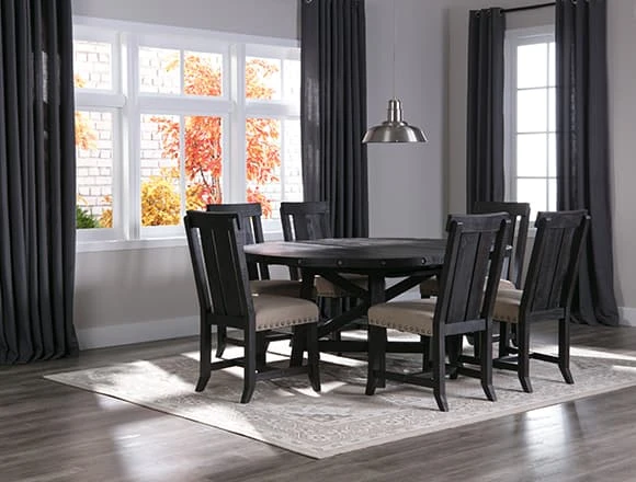 Country/Rustic Dining Room with Jaxon Set