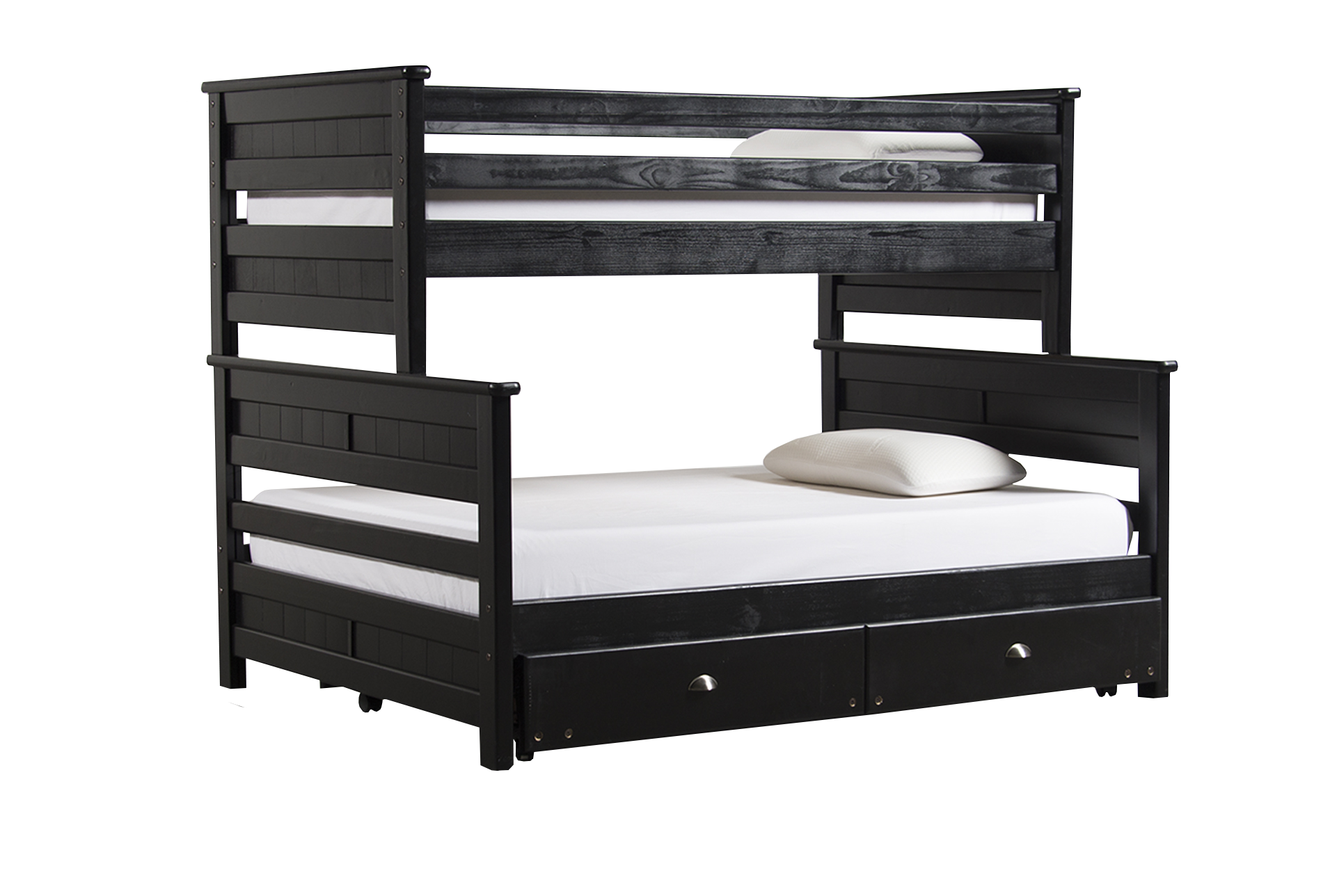 white single bunk beds