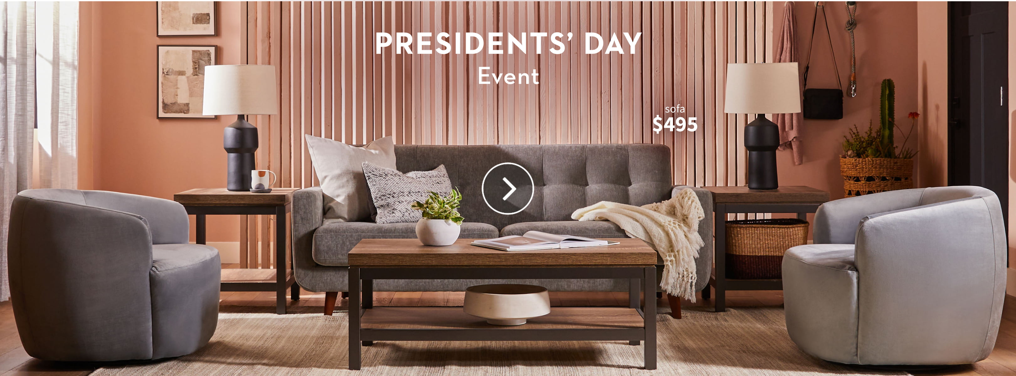 Presidents' Day Event banner