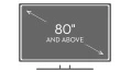 80" & Above TV