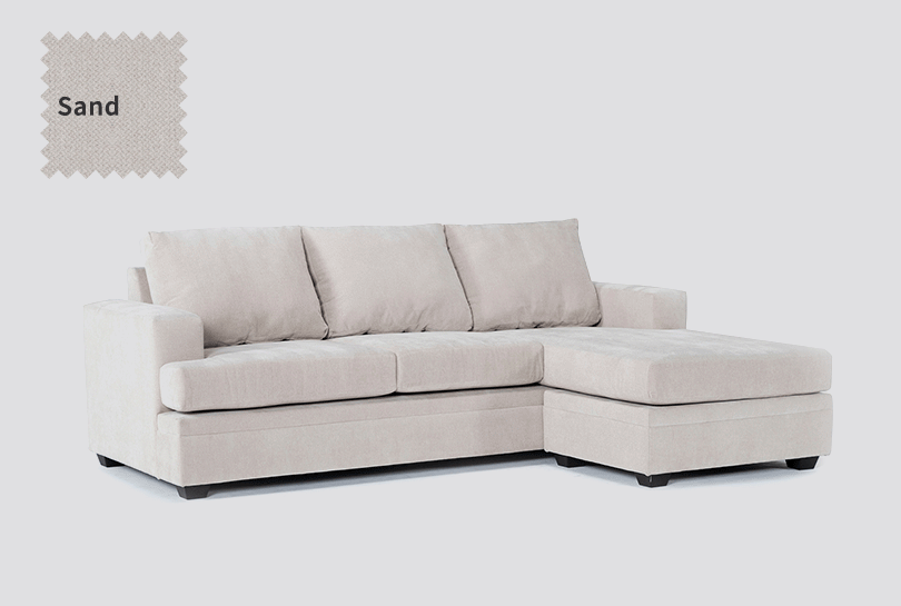 Bonaterra Sand 97" Sofa With Reversible Chaise | Living Spaces