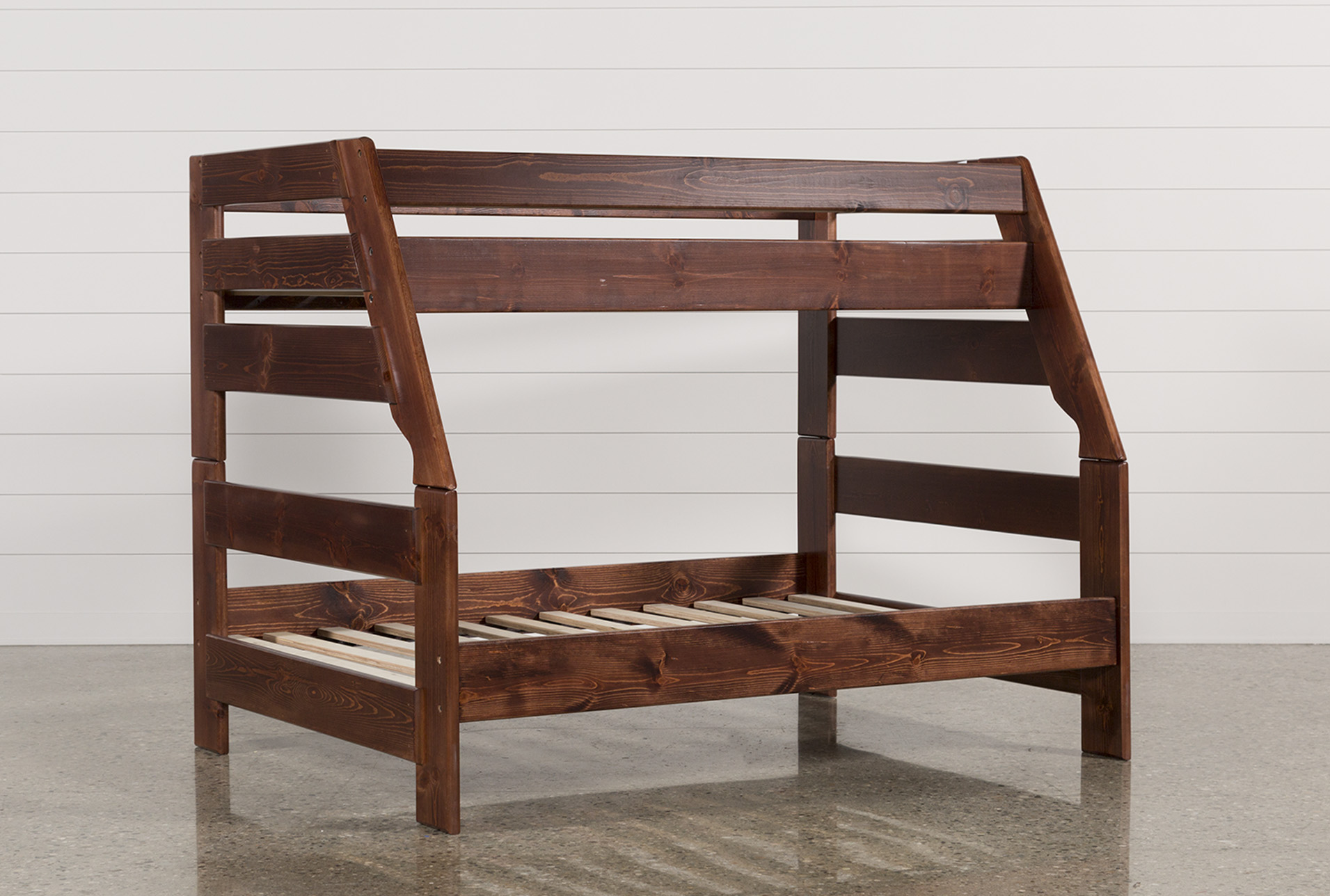 rustic bunk beds twin over full